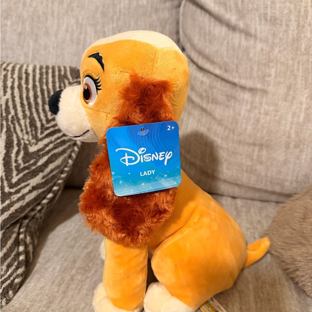 Disney Plush Dog with Blue Collar Lady - Picture 2 of 5